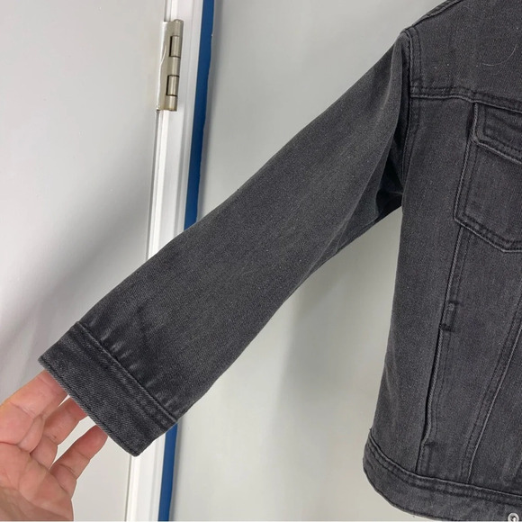 Cotton on Metalica Kids Denim Jacket Size 9-10 - Picture 3 of 8